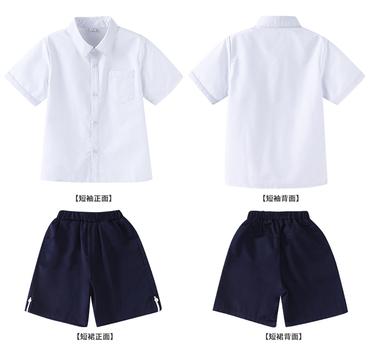 Skin-friendly, breathable and comfortable college style school uniform suit 894-6403-1-2