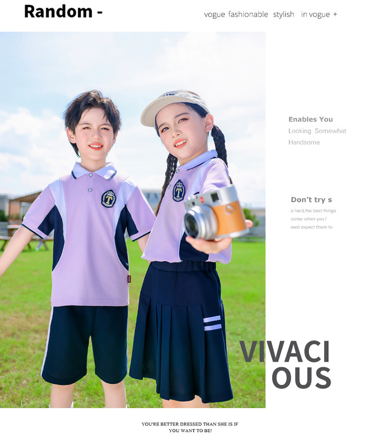 Summer elementary and middle school uniforms for children sports suits 894-2466-5