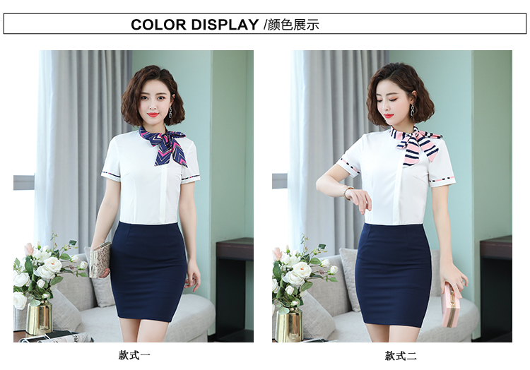 Slim Fit Short Sleeve Shirt Women DB1-193 Short Sleeve Shirt Women