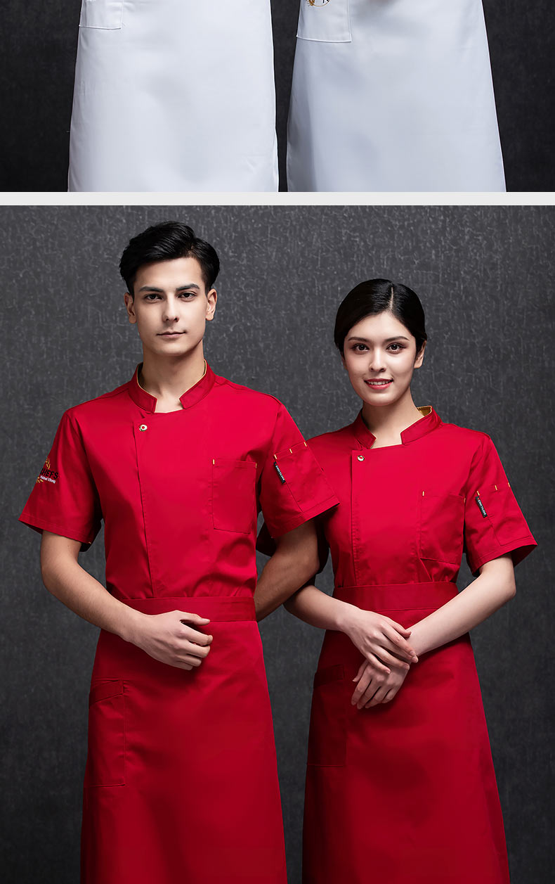 Dafengshou short-sleeved hotel chef uniform top H20-D21-581