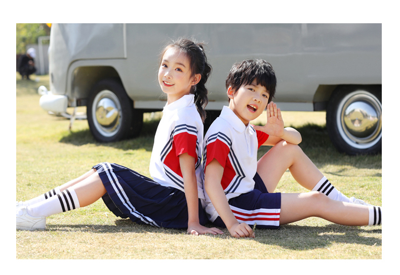 Cotton sports style elementary school uniform D22-601