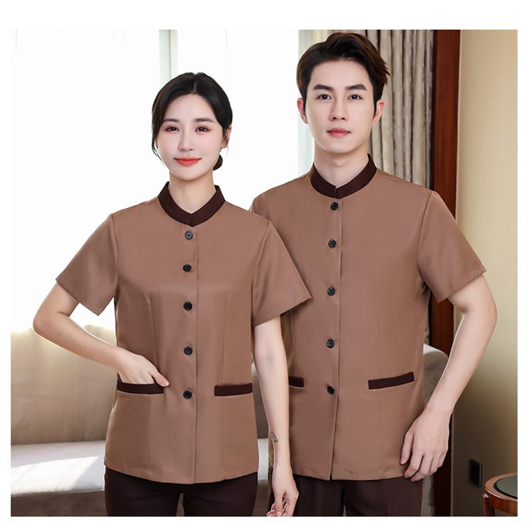 Zhibao cleaning work clothes short-sleeved top H14-030-032