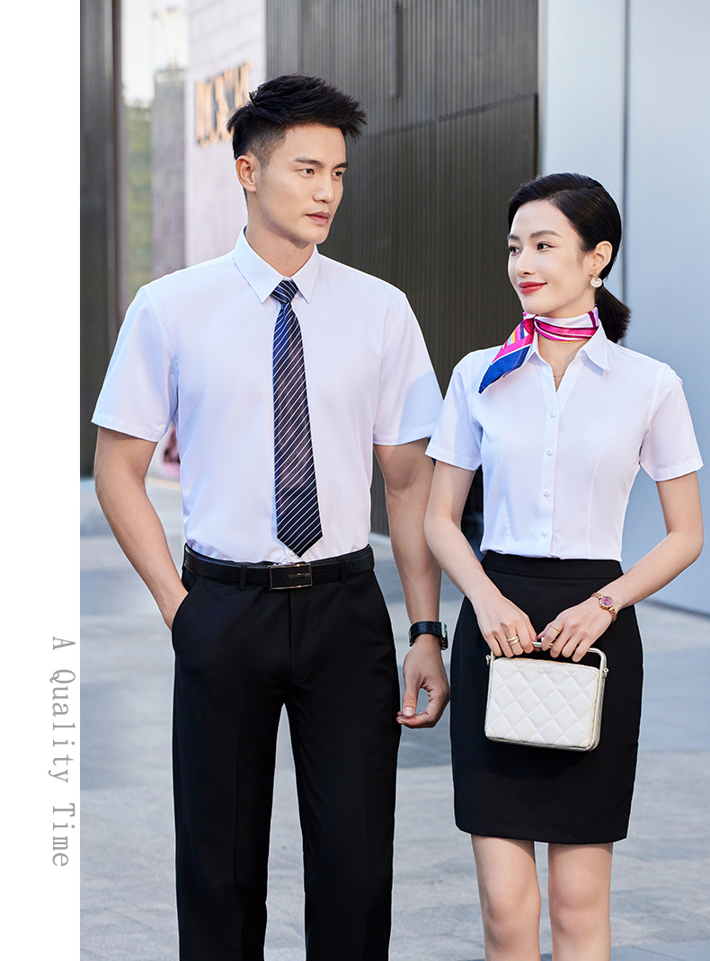 Fashionable and charming workplace short-sleeved shirt for women DQ1-V1110 for women