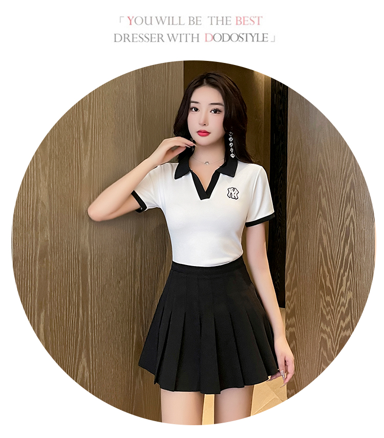 Foot bath technician beauty shop cute short skirt technician uniform suit V02-1349