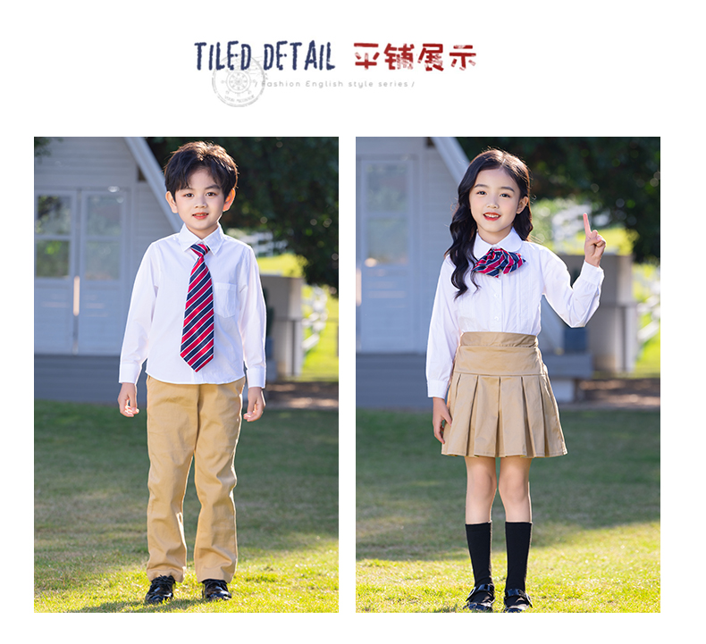 British style campus primary and secondary school pleated skirt D11-2217