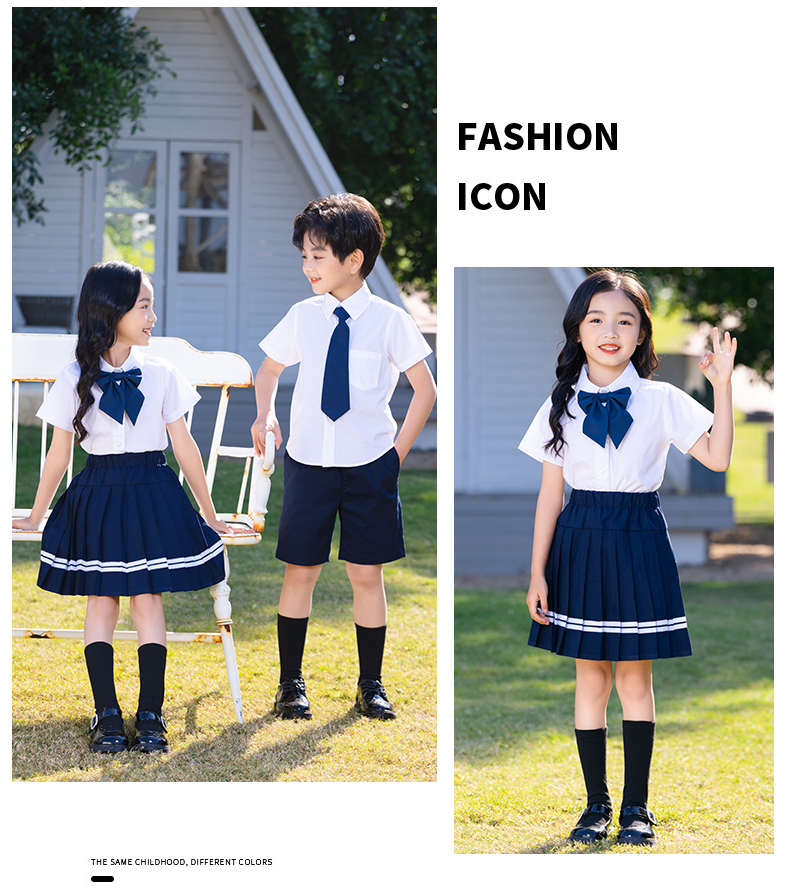 British style campus primary school student uniform summer casual shorts D11-2219