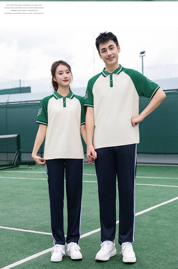 Primary and secondary school students school sports meeting class uniform school uniform short-sleeved suit KH2-692-6666 short-sleeved trousers suit