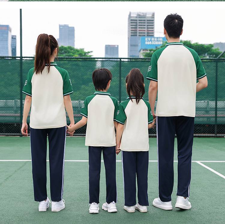 Primary and secondary school students school sports meeting class uniform school uniform short-sleeved suit KH2-692-6666 short-sleeved trousers suit