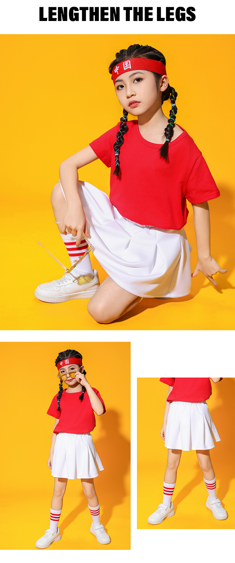 Soft and skin-friendly children skirt D03-24002