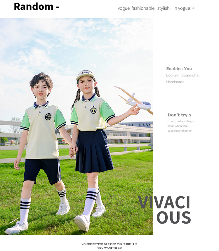 Summer elementary and middle school uniforms for children sports suits 894-2465-5