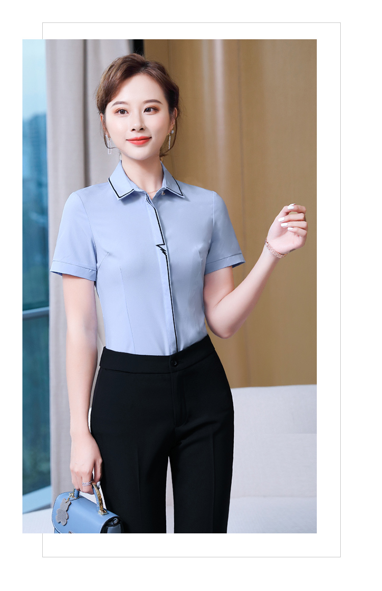 Business commuting short-sleeved shirt for women 109-9006 short-sleeved shirt for women