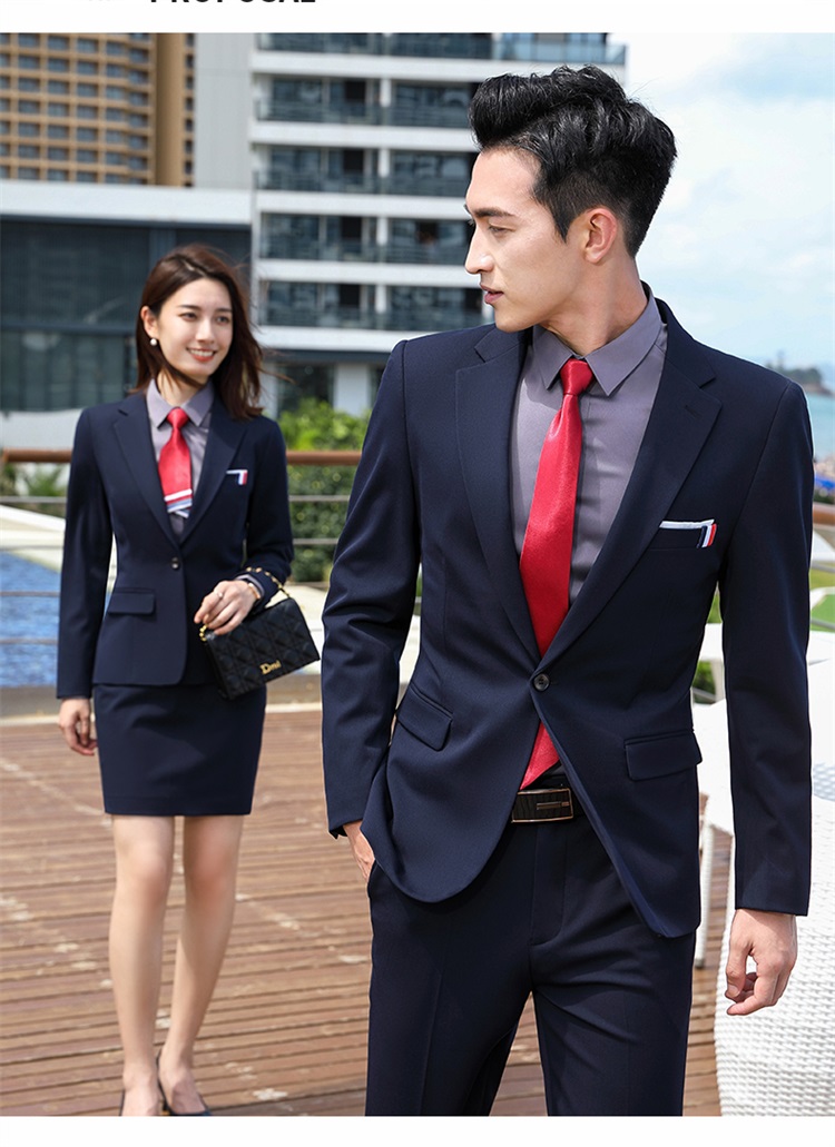 Business color spinning elastic one button suit jacket for men and women DQ1-589 jacket