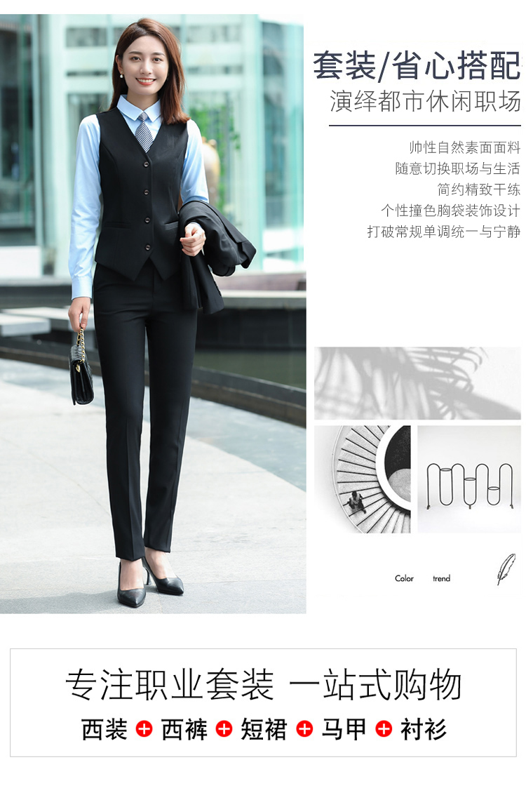 Business commuting single button suit outerwear female DQ1-289 jacket female