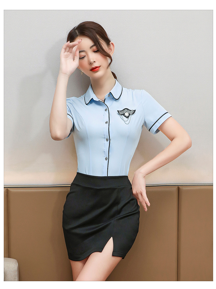 Hotel ktv beautician work clothes short-sleeved suit G25-3018