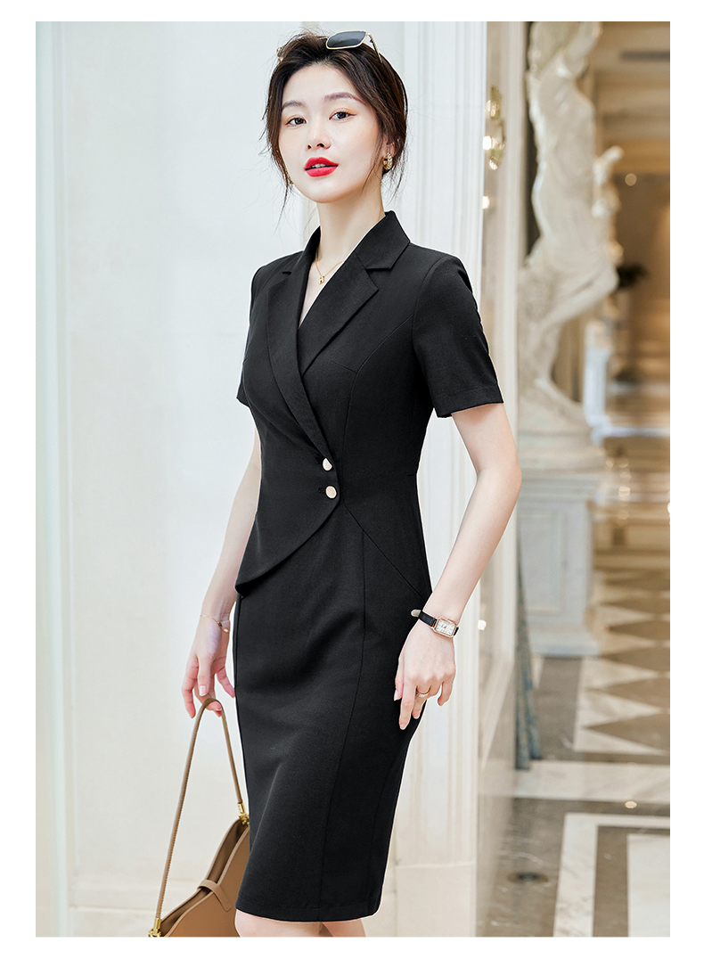 Workplace commuting white-collar waist professional dress for women DH1-3308 dress