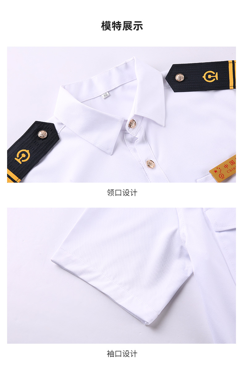 Business elegant professional shirt men 173-6085 short-sleeved shirt men