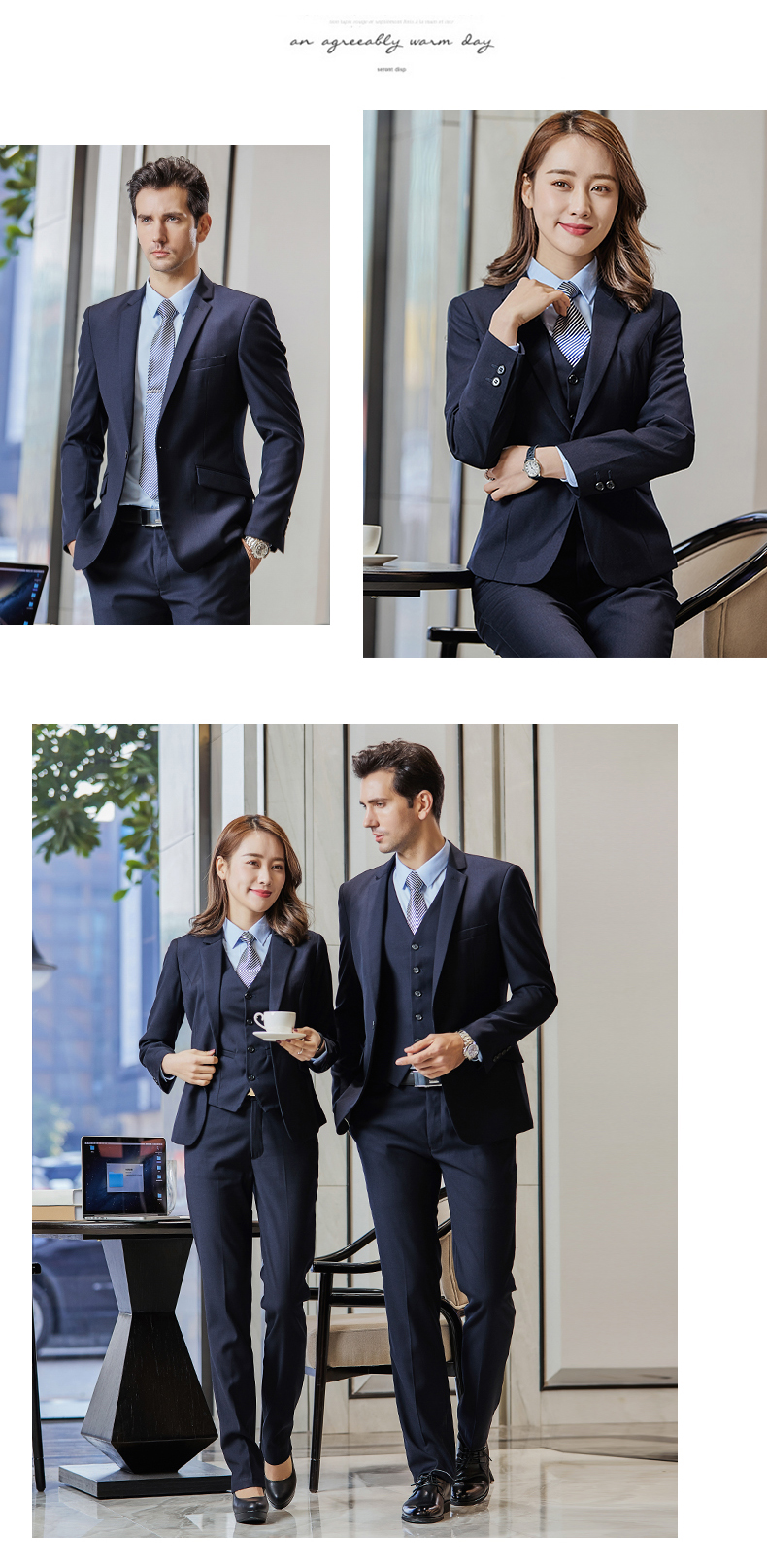 Double button back double slit business professional jacket for women 188-0602 women jacket