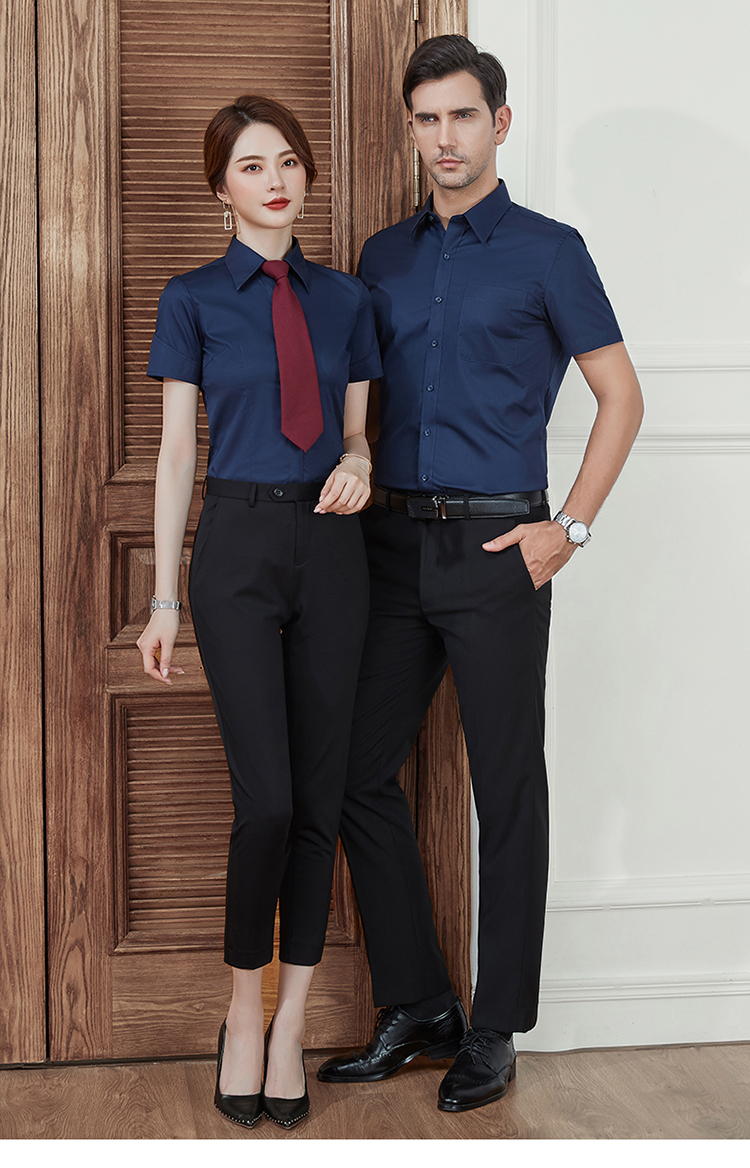 Mercerized cotton short-sleeved shirt 188-S8200 men short-sleeved shirt