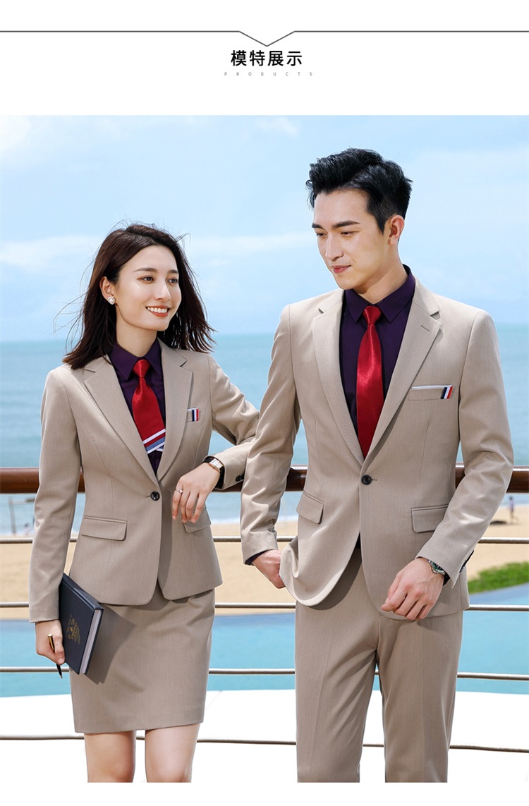 Business color spinning elastic one button suit jacket for men and women DQ1-589 jacket