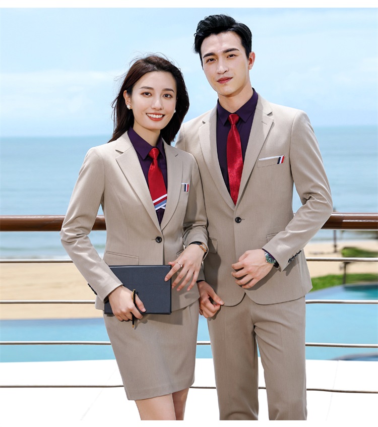 Business color spinning elastic one button suit jacket for men and women DQ1-589 jacket