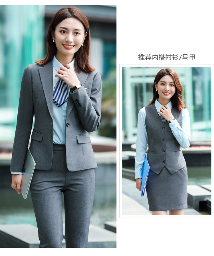 Business commuting single button suit outerwear female DQ1-289 jacket female