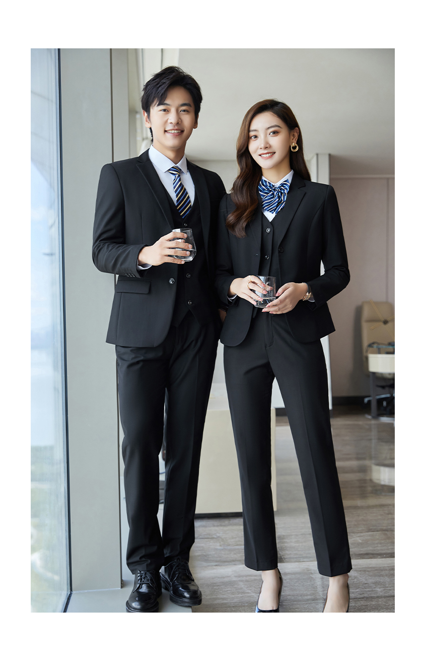 Two-button professional suit jacket for men and women 129-988 double-button jacket