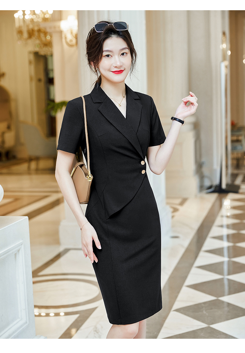 Workplace commuting white-collar waist professional dress for women DH1-3308 dress