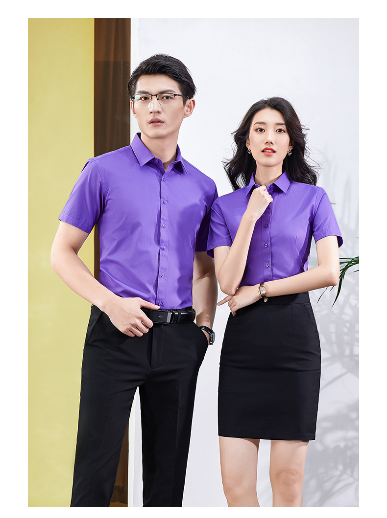 Business slim short-sleeved shirt 188-808 men short-sleeved shirt