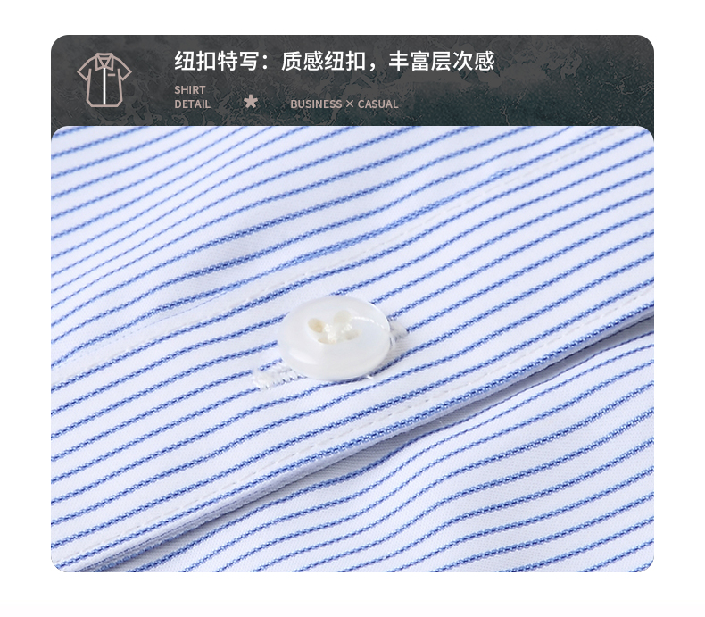 Pinstripe short-sleeved shirt 188-T182 men shirt short-sleeved