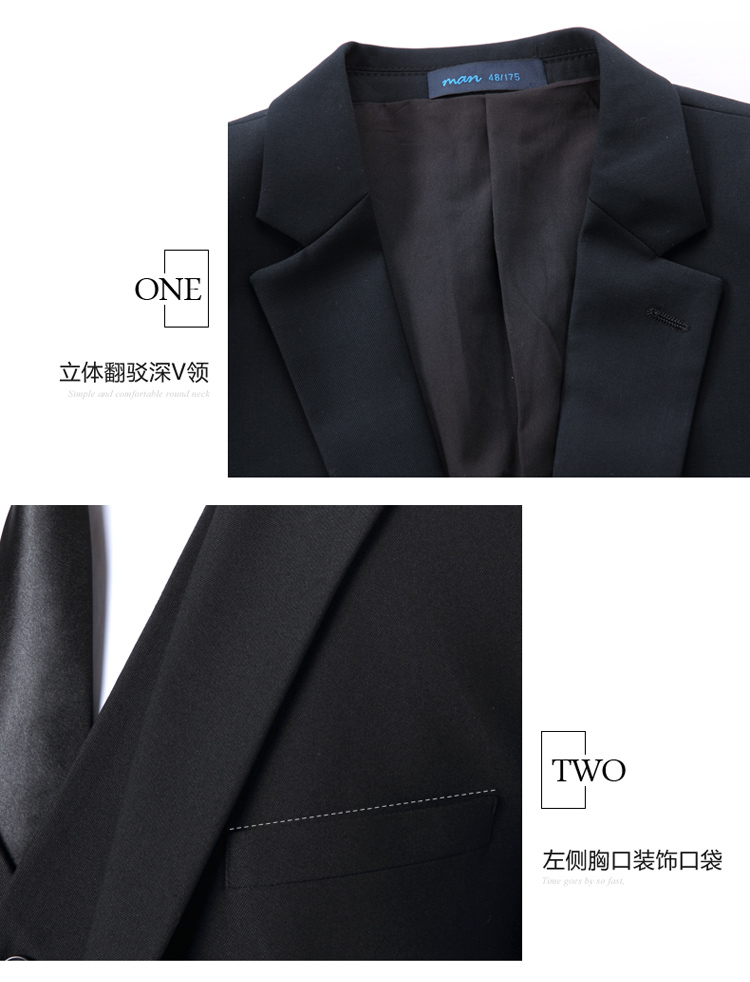 Business slim fit serge two button long sleeve suit jacket for men and women DQ1-288 jacket