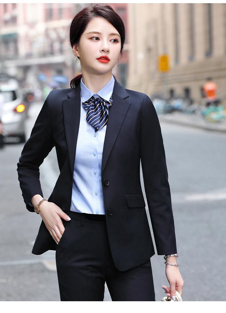 Colored elastic double button suit jacket for women DY9-128 double button jacket for women