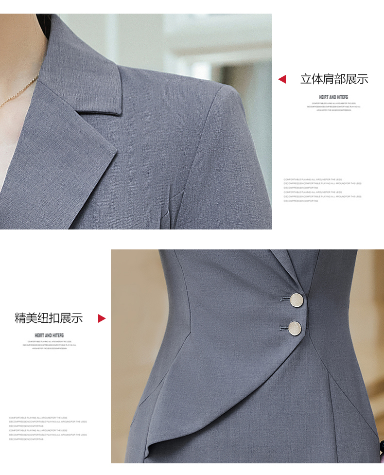 Workplace commuting white-collar waist professional dress for women DH1-3308 dress