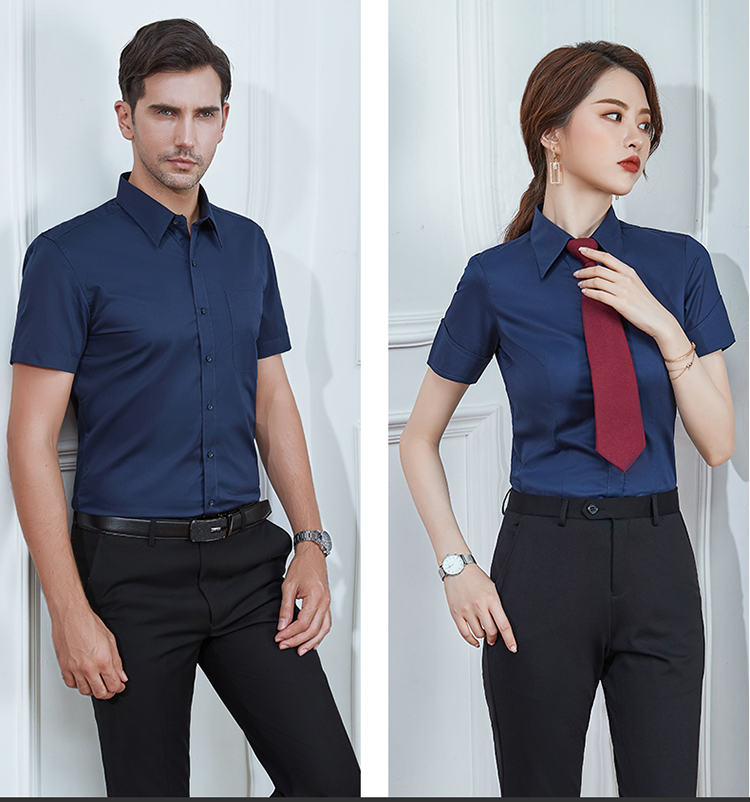 Mercerized cotton short-sleeved shirt 188-S8200 men short-sleeved shirt