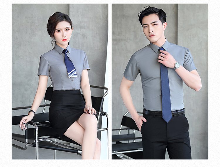 White-collar business slim professional short-sleeved shirt 188-9231 women shirt short-sleeved