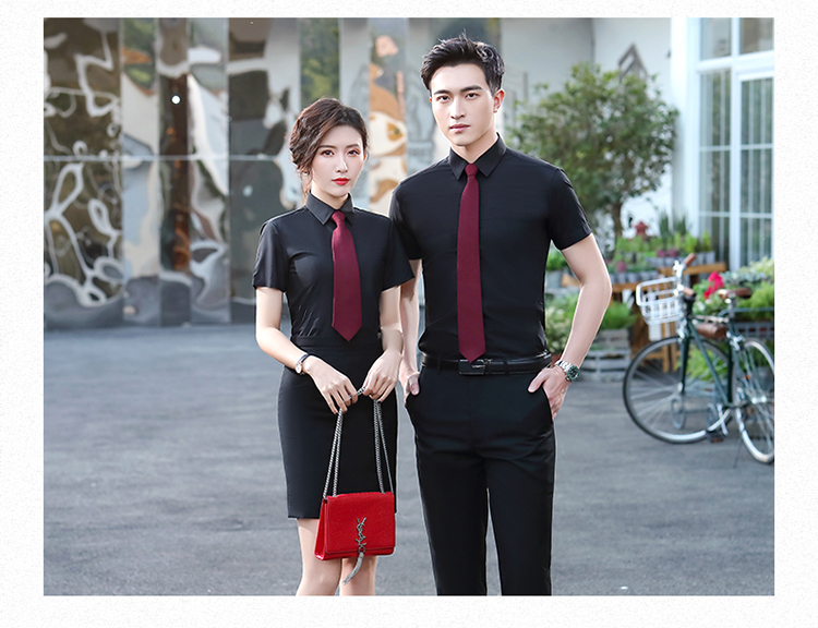 White-collar business slim professional short-sleeved shirt 188-9231 women shirt short-sleeved