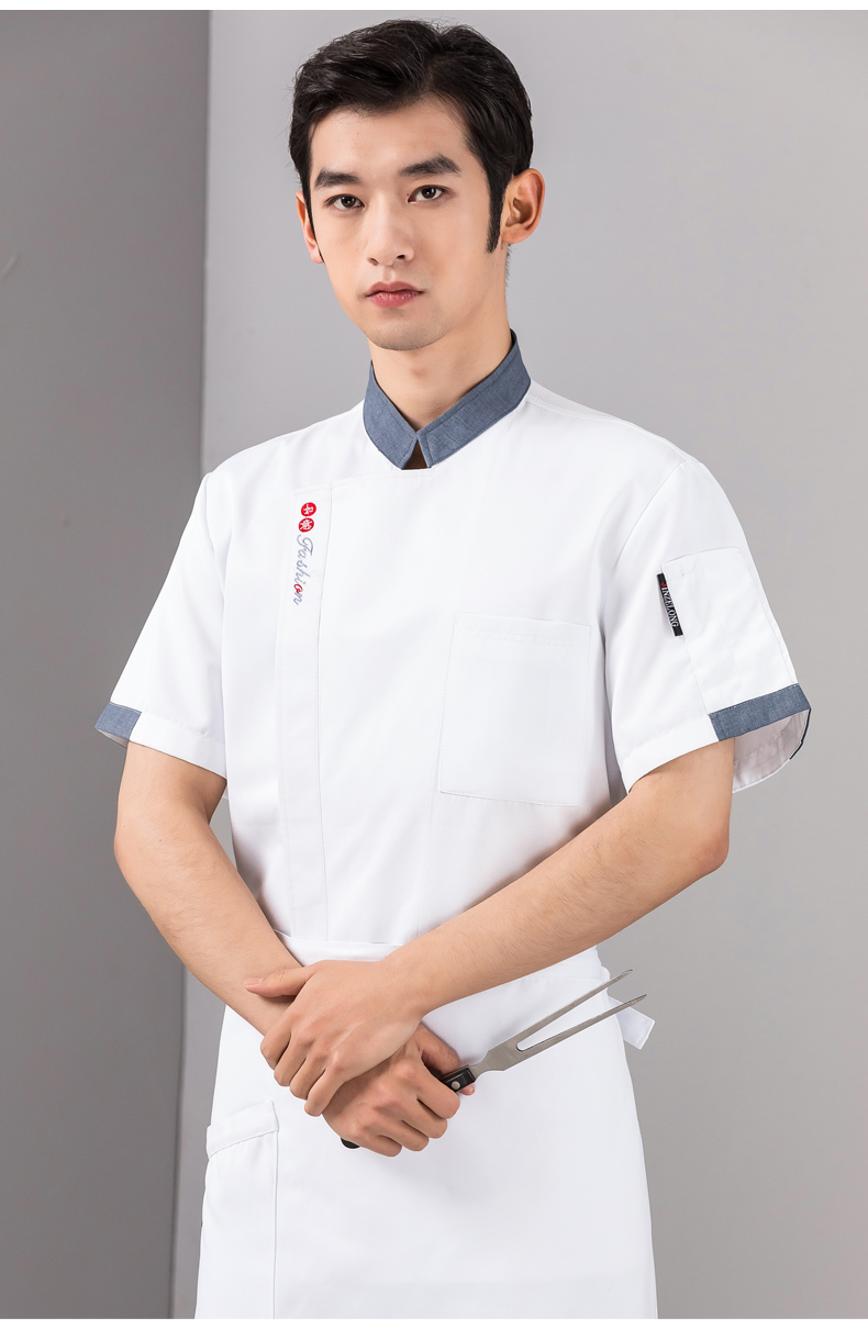 Ruyi short-sleeved hotel chef uniform top H01-2022-22