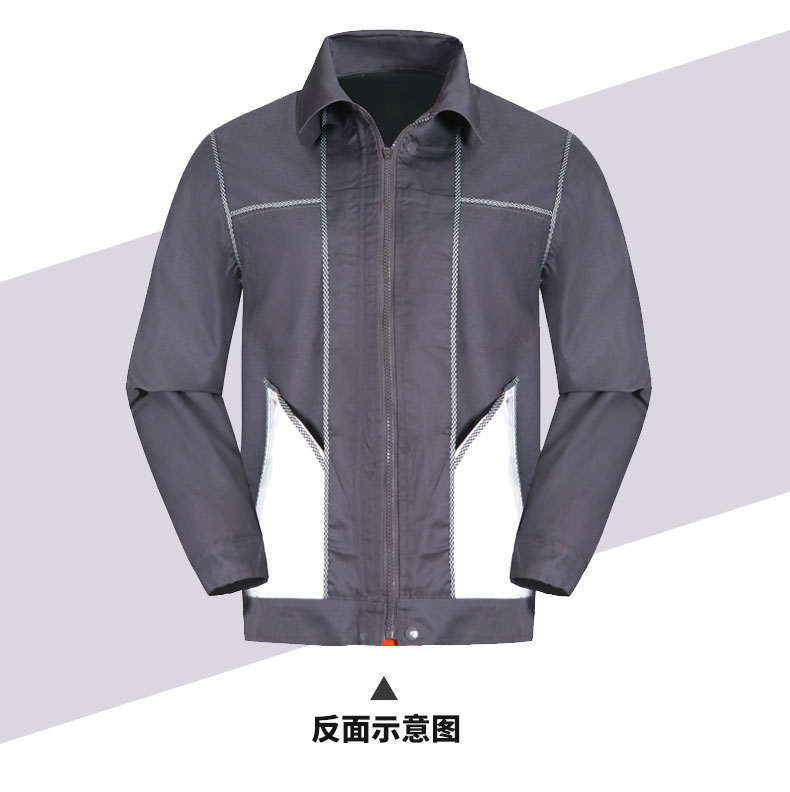 Full process polyester cotton fine twill reflective long sleeve workwear CYC-0058 long sleeve