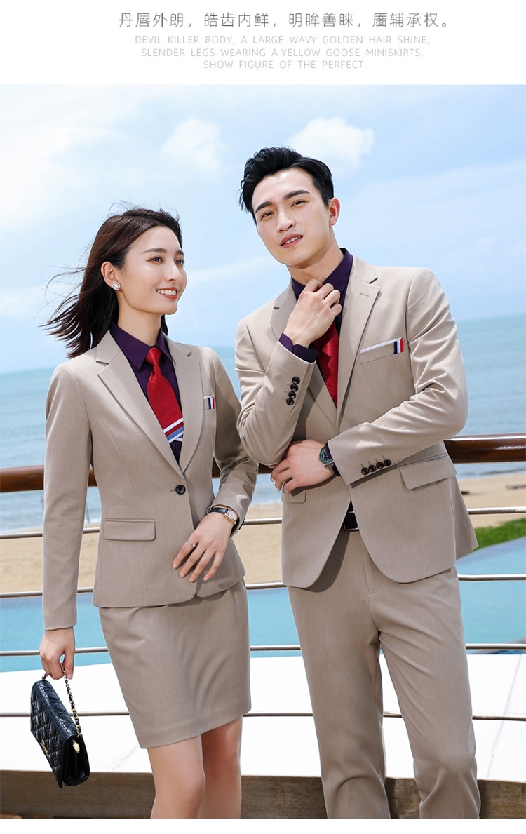 Business color spinning elastic one button suit jacket for men and women DQ1-589 jacket