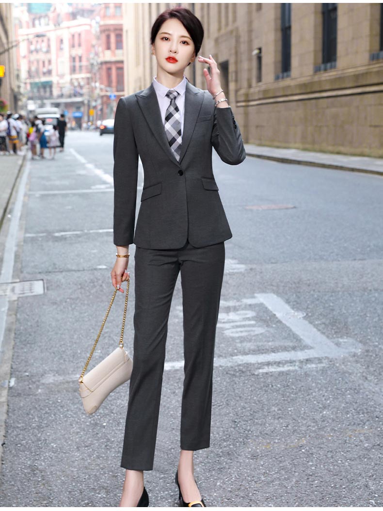 Color-spun elastic business casual professional suit trousers for women DY9-138 women suit trousers