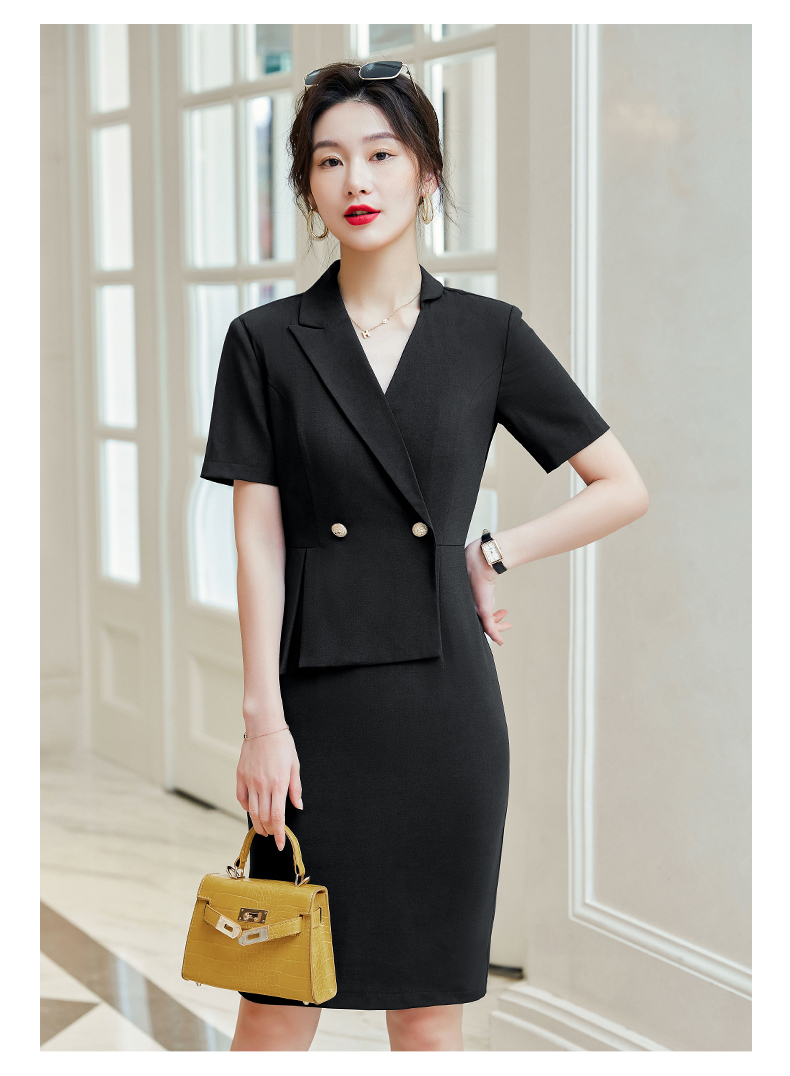 Commuter white-collar waist professional dress for women DH1-3302 dress