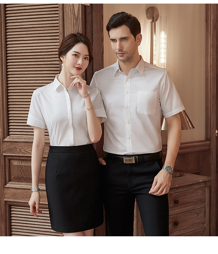 Mercerized cotton short-sleeved shirt 188-S9200 women short-sleeved shirt