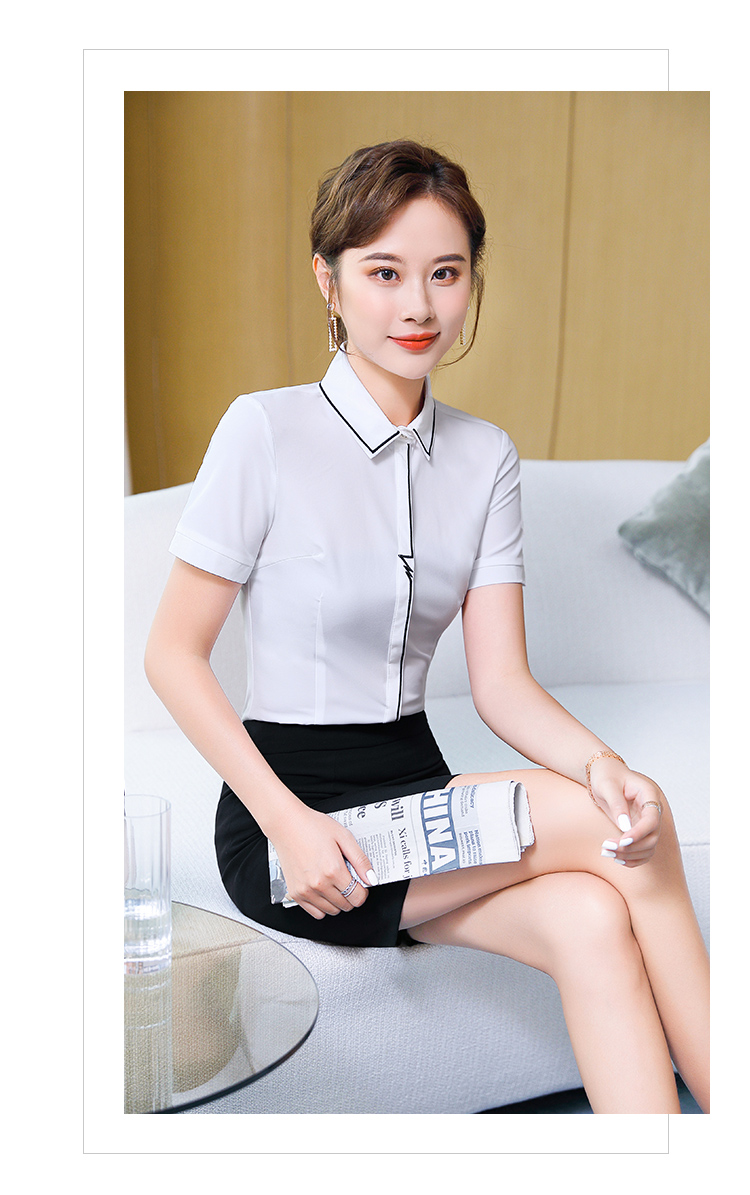 Business commuting short-sleeved shirt for women 109-9006 short-sleeved shirt for women