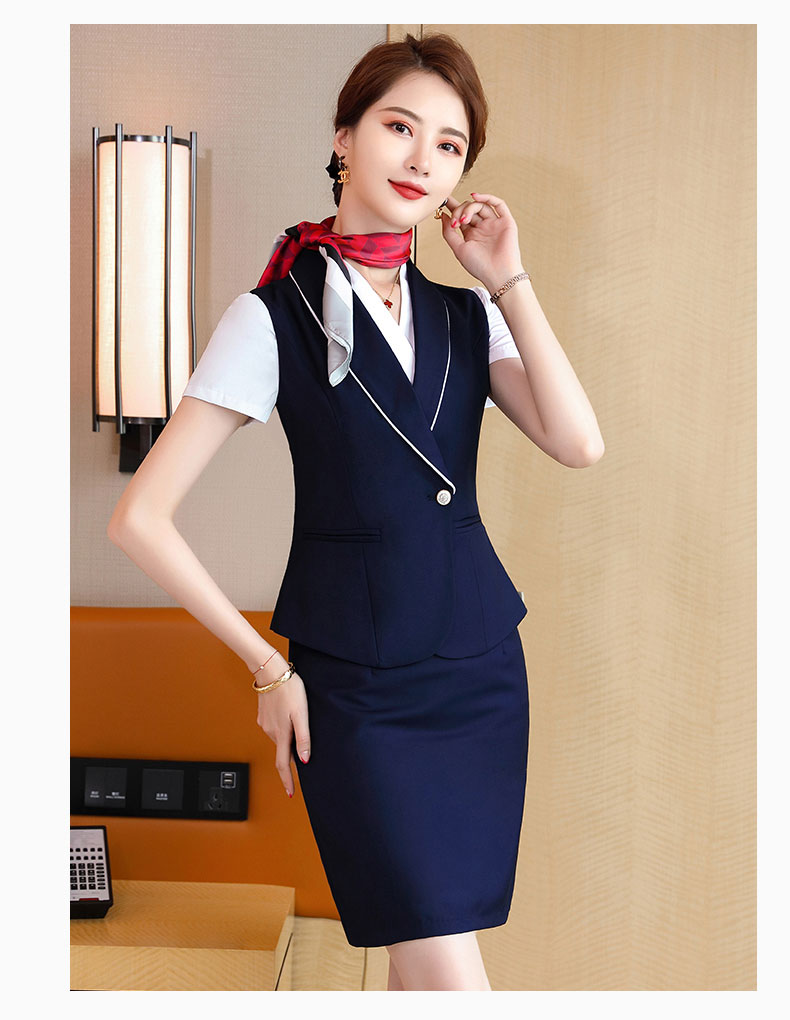 Elegant and decent one button suit vest 173-228 vest