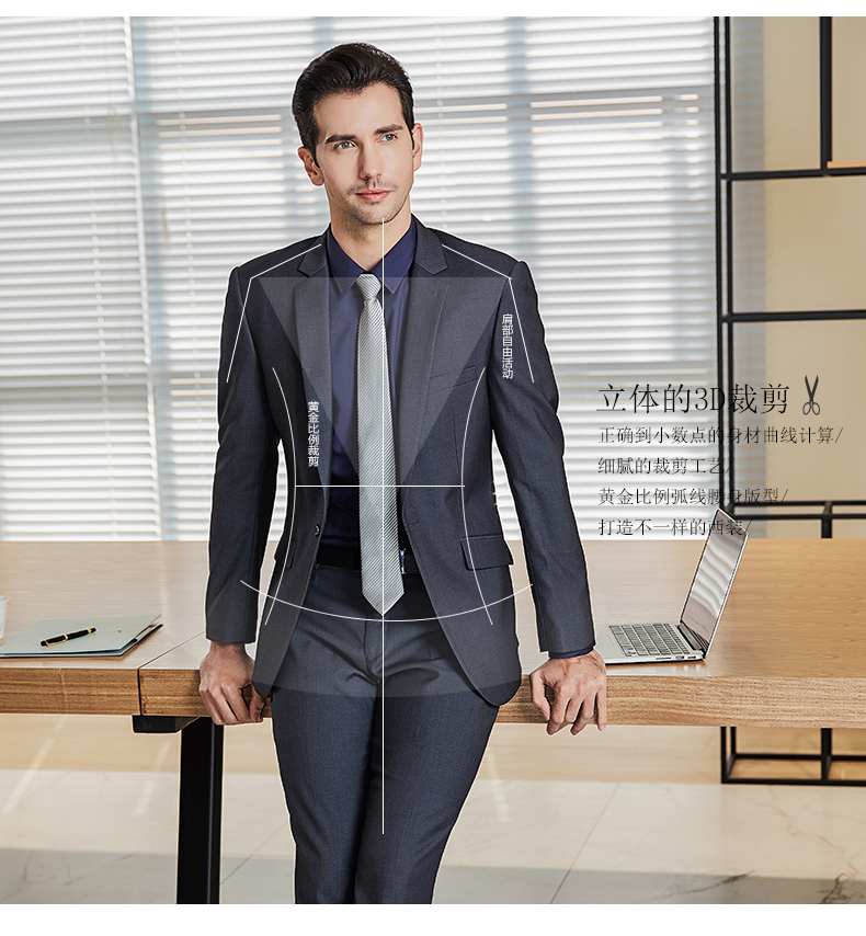 Business straight suit pants men 188-0602 men suit pants