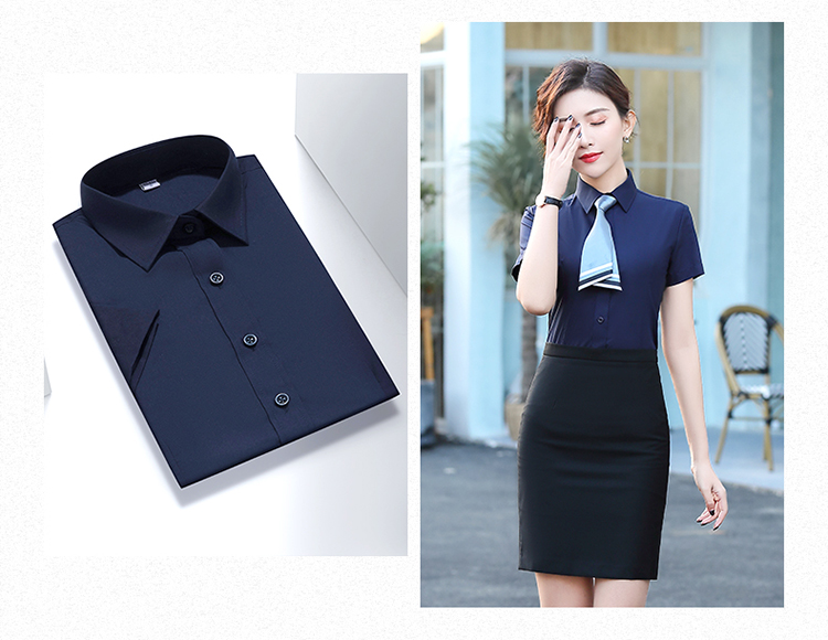 White-collar business slim professional short-sleeved shirt 188-8231 men shirt short-sleeved