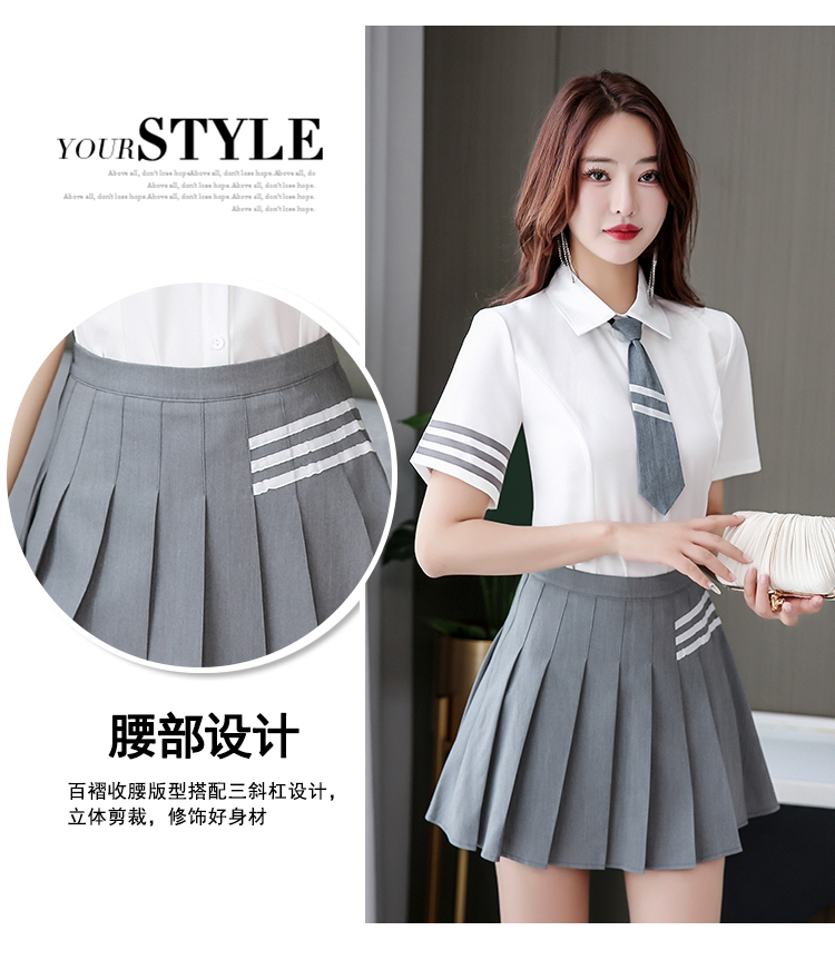 New style foot bath foot therapy temperament JK pleated skirt technician suit V02-1327 skirt