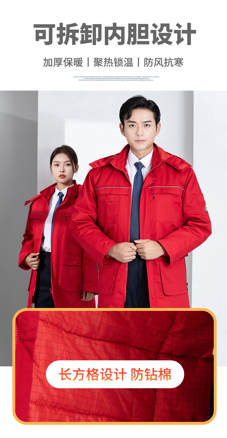 New anti-static workwear cotton coat H22-2369