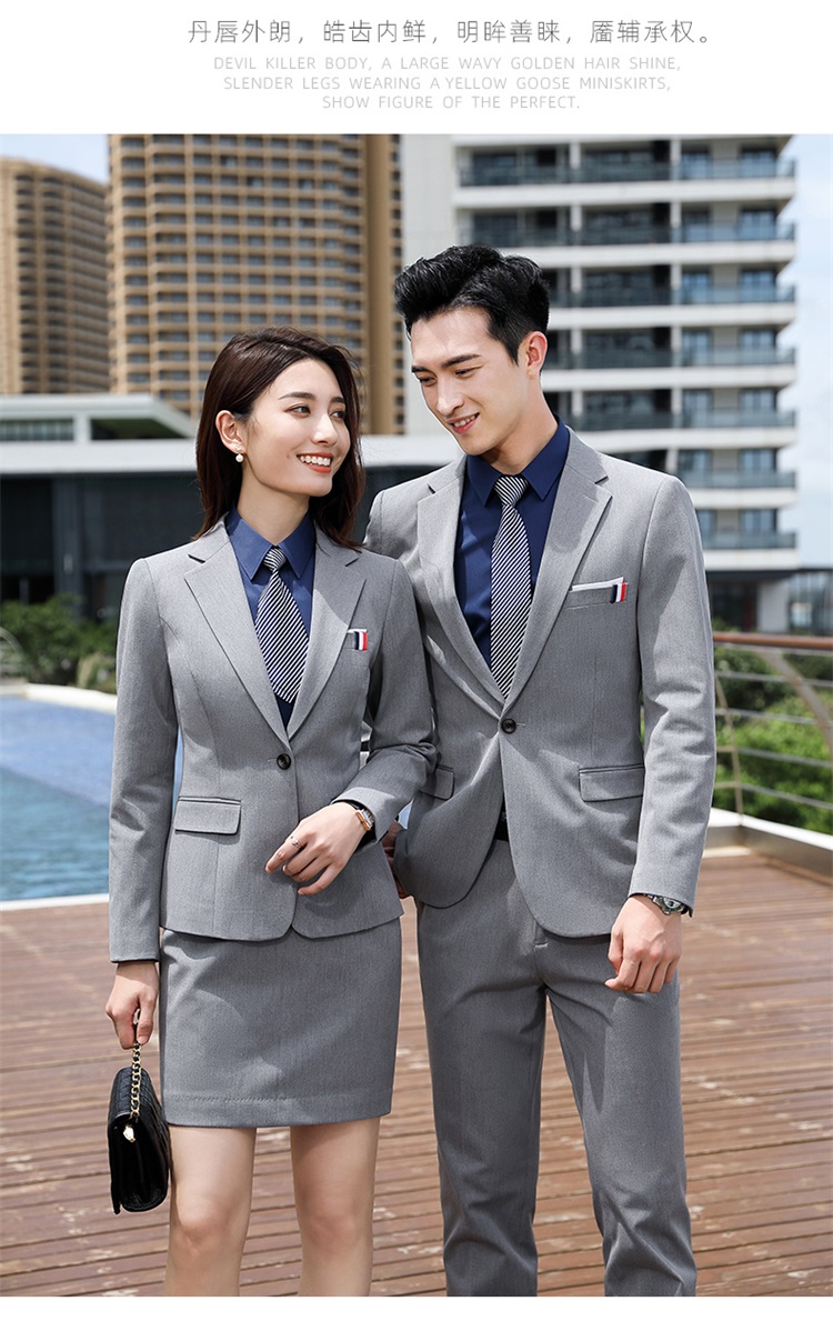 Business color spinning elastic one button suit jacket for men and women DQ1-589 jacket