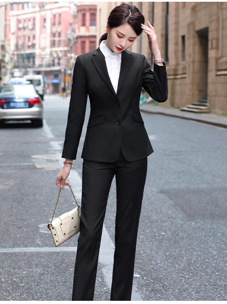 Color-spun elastic business casual professional suit trousers for women DY9-128 women suit trousers