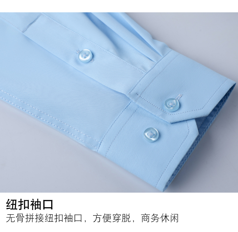 Flat collar bamboo fiber short-sleeved shirt men 171-329 short-sleeved shirt men